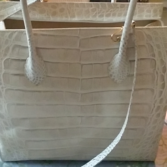 vintage stefano Bravo croco embossed tote - Picture 4 of 5